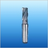 Cemented carbide welding spiral vertical milling cutter